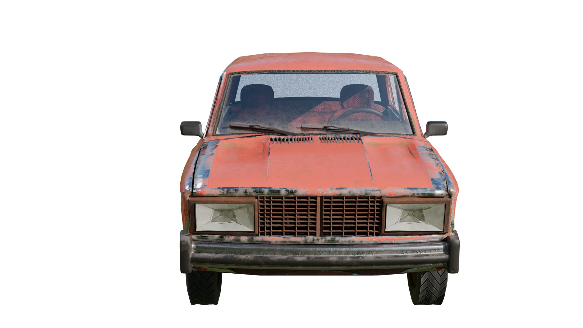 3D Model Old Car Lada Riva - TurboSquid 2389444