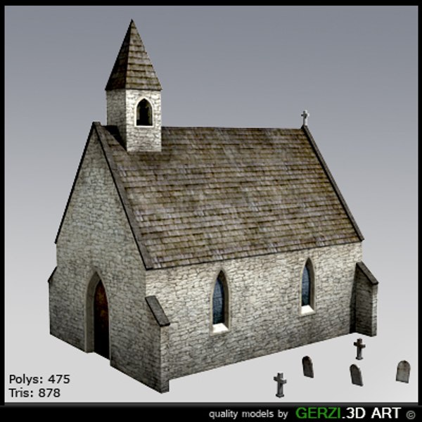 free chapel celtic video 3d model