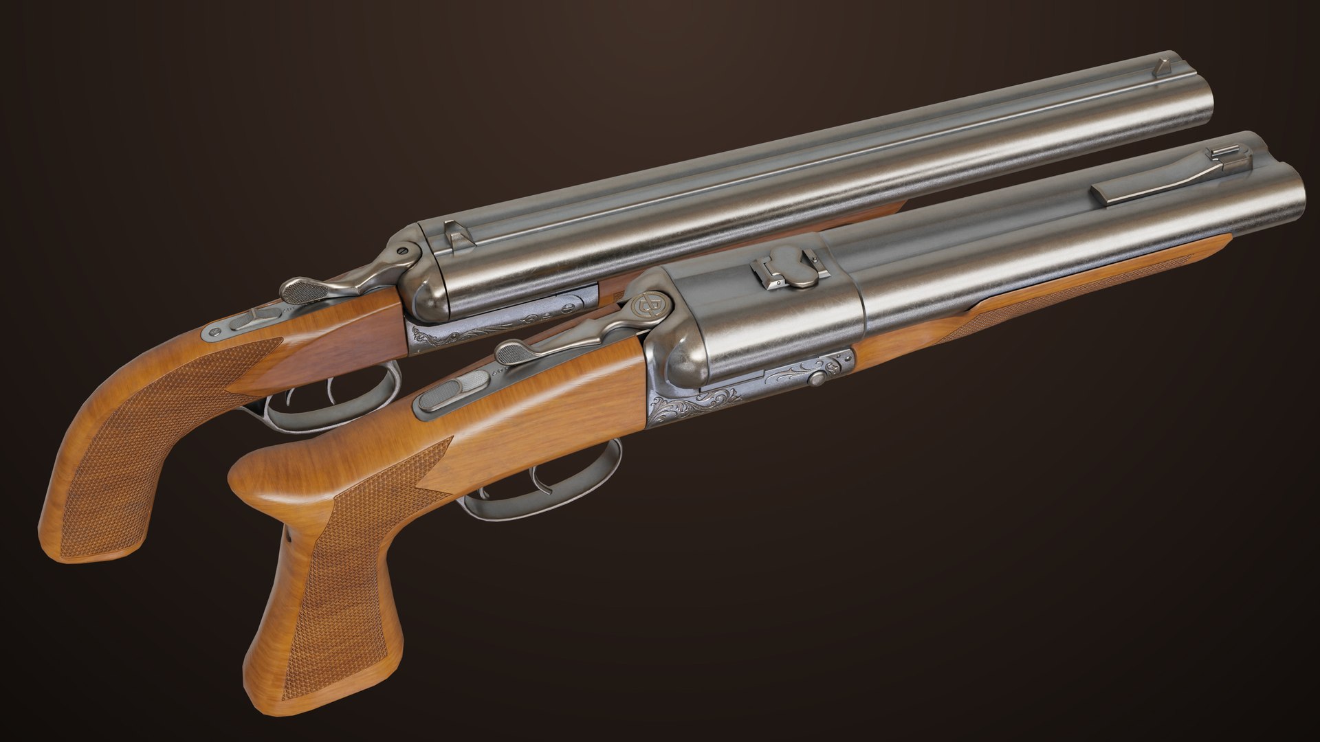 Small Medium Shotgun Silver Single Mat All PBR Unity UE Textures 3D model https://p.turbosquid.com/ts-thumb/p6/snlE1A/a8/silver01_00043/jpg/1764176423/1920x1080/fit_q87/b4ae4a975b26e9d195b2420356fe78e6d13b5732/silver01_00043.jpg
