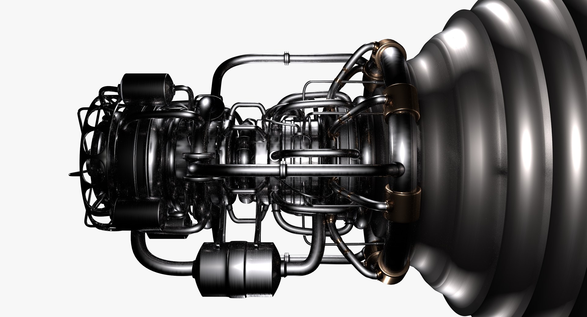 3d Rocket Engine Model
