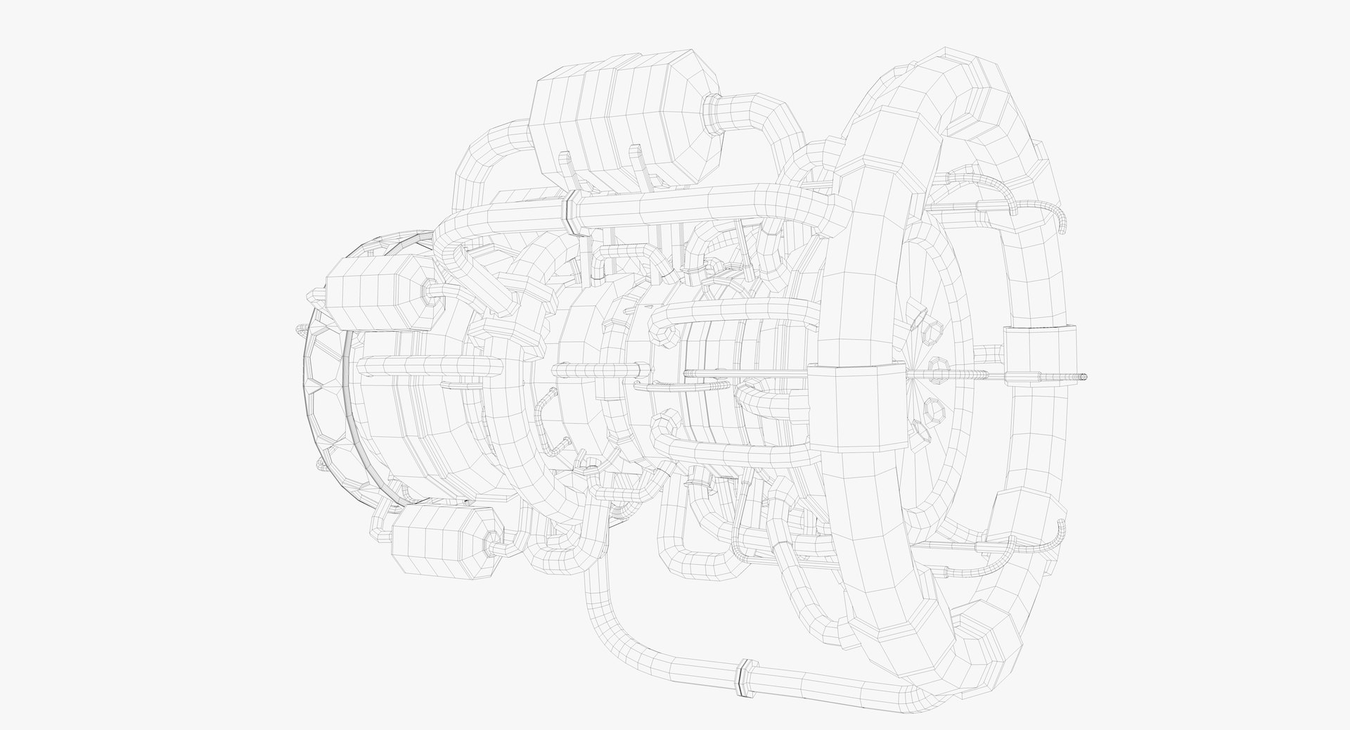 3d Rocket Engine Model