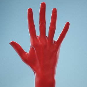 3D model female hand