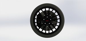 3D subaru wrx sti wheel