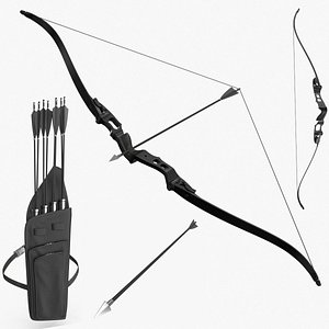 Bow With Quiver and Arrow