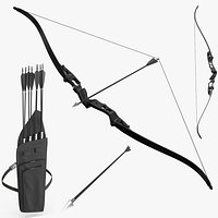 Bow With Quiver and Arrow