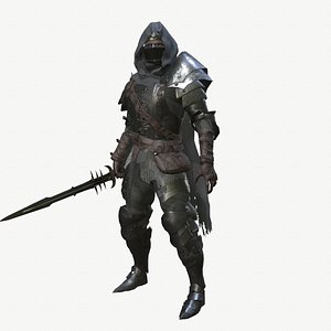 3D model Hooded Knight