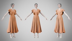 3D model Dress 45 Sedona Sunset