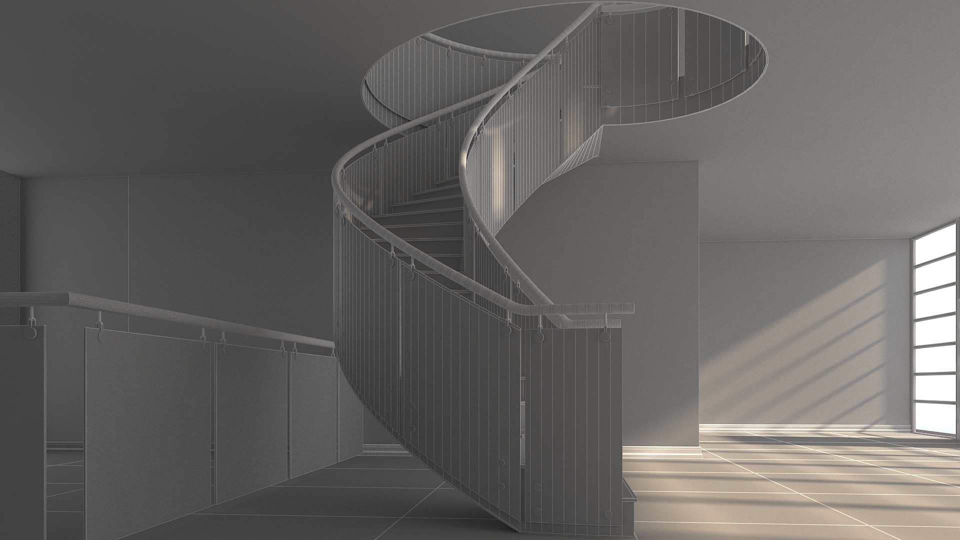 3d Model Staircase Interior