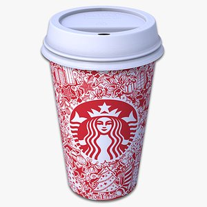 Takeout Coffee Cup (Starbucks Holiday Design)