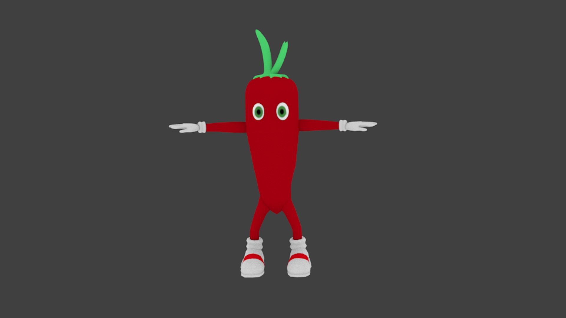3d Chili Character