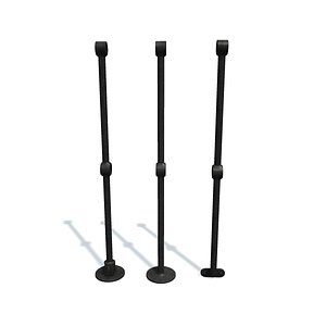 Rail stanchion E Black