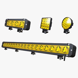 3D Amber LED Light Bars Collection