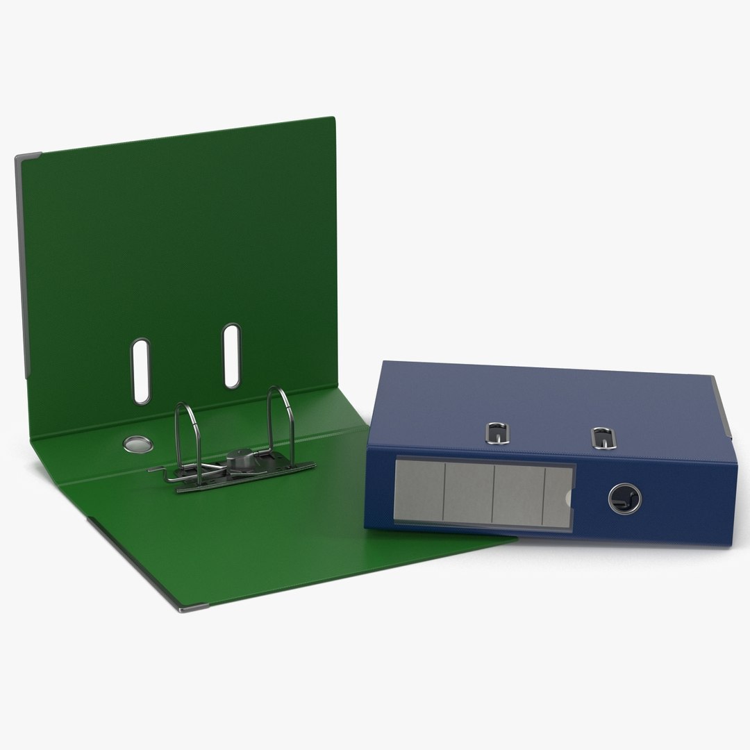 Ring Binders 3D Models Set 2 3D model preview
