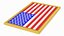 USA Flag Patch model