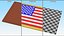 USA Flag Patch model