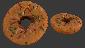 3D Sprinkle Donut Scan model