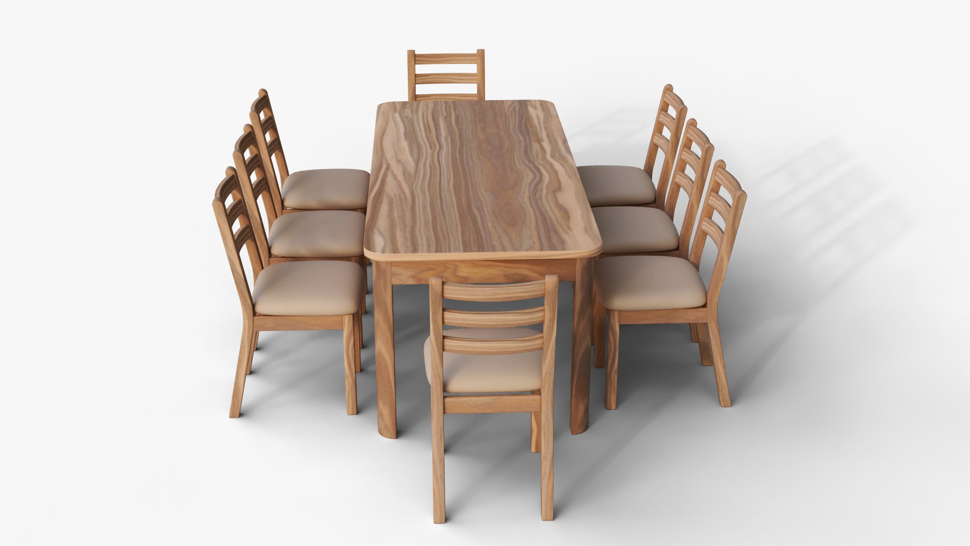 Realistic Wooden Dining Table with 8 Cushioned Chairs - PBR Textured Furniture 3D Model for Interior 3D https://p.turbosquid.com/ts-thumb/p7/R4PS5y/6A/130006copy/png/1761018085/1920x1080/fit_q87/abf0de58ffc98032e6b8b564f7d37b0172bb7393/130006copy.jpg