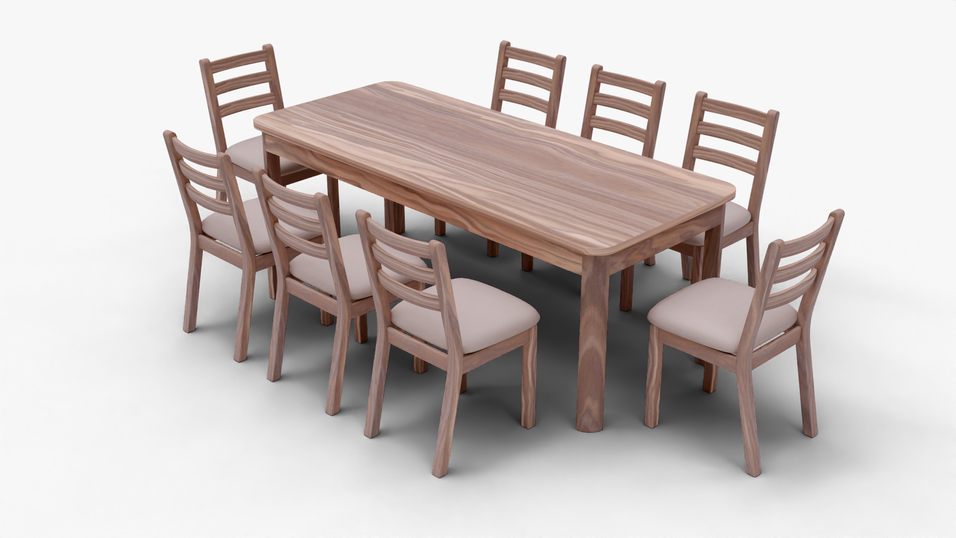 Realistic Wooden Dining Table with 8 Cushioned Chairs - PBR Textured Furniture 3D Model for Interior 3D https://p.turbosquid.com/ts-thumb/p7/R4PS5y/yi/diningtableset/png/1755937338/1920x1080/turn_fit_q99/b73b592ea0f08bd8c11c5281201852b75388f746/diningtableset-1.jpg
