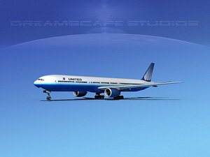 boeing 777-300 3d max