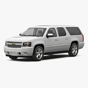 3d model of chevrolet suburban 2014