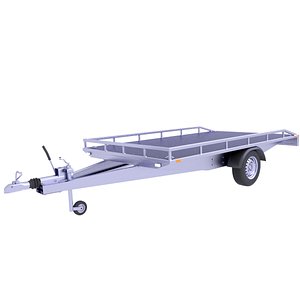 Car Hauler Trailer 62 3D model