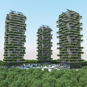 Hydroponics Vertical Farm Buildings 05 3D