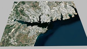 Cityscape Sevastopol Ukraine 3D model