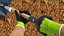 Hands in Safety Work Gloves Green Rigged