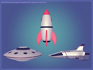 Space Ships Pack 3D model