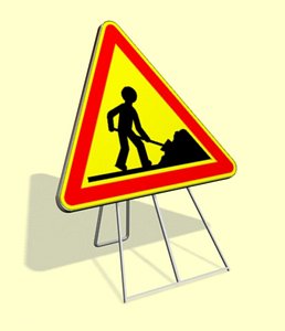 3d model roadsign security