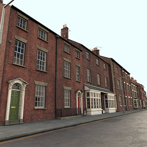 3D Georgian street PBR model