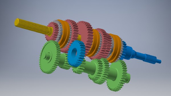 3D Model of the gear assembly