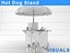 hot dog stand 3d model