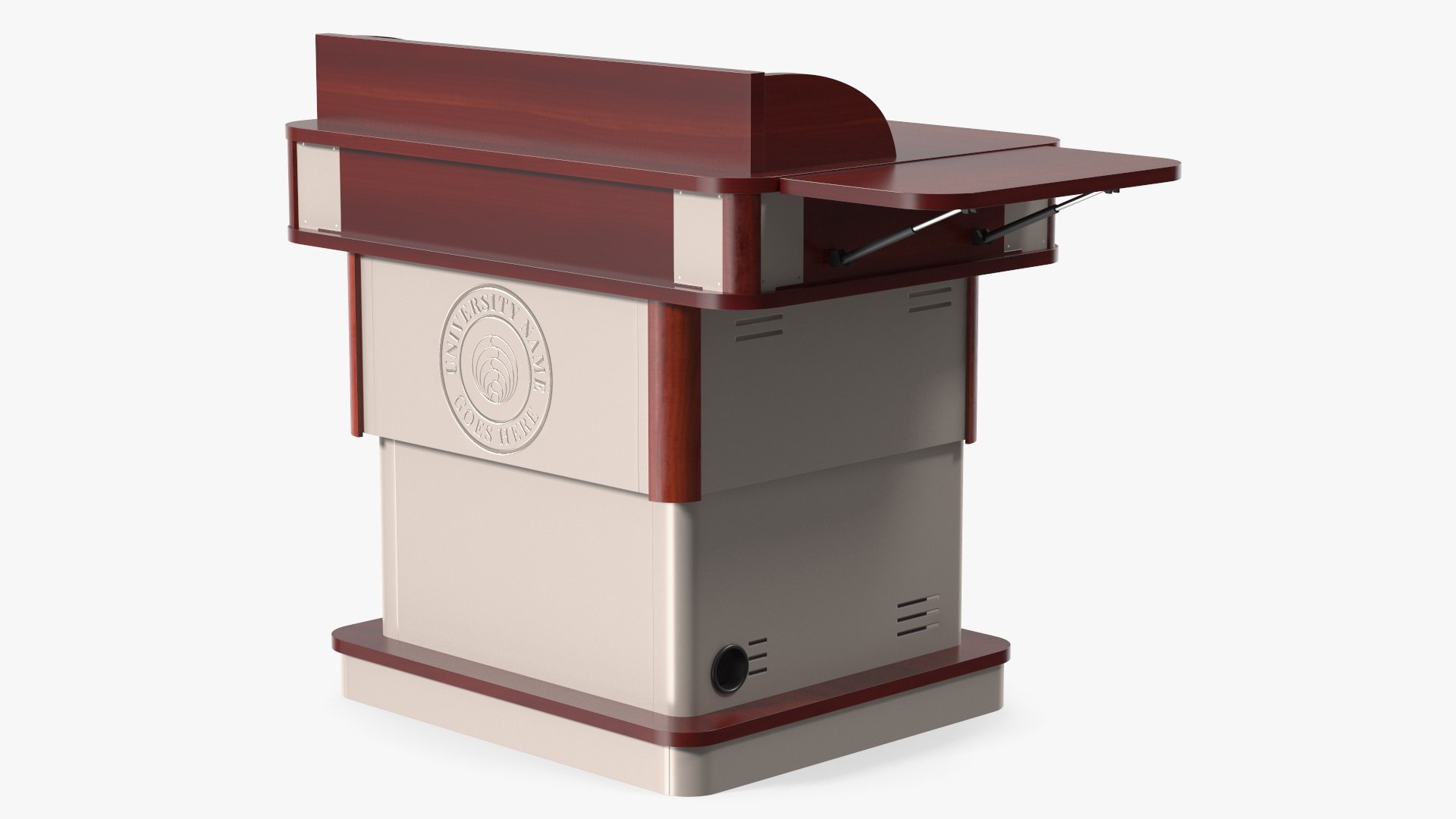 University Lectern 3D model preview