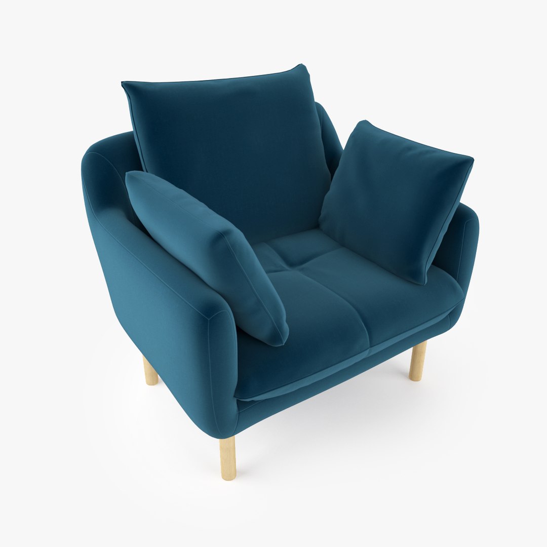 Jardan Andy Sofa Armchair 3D Model TurboSquid 1521899