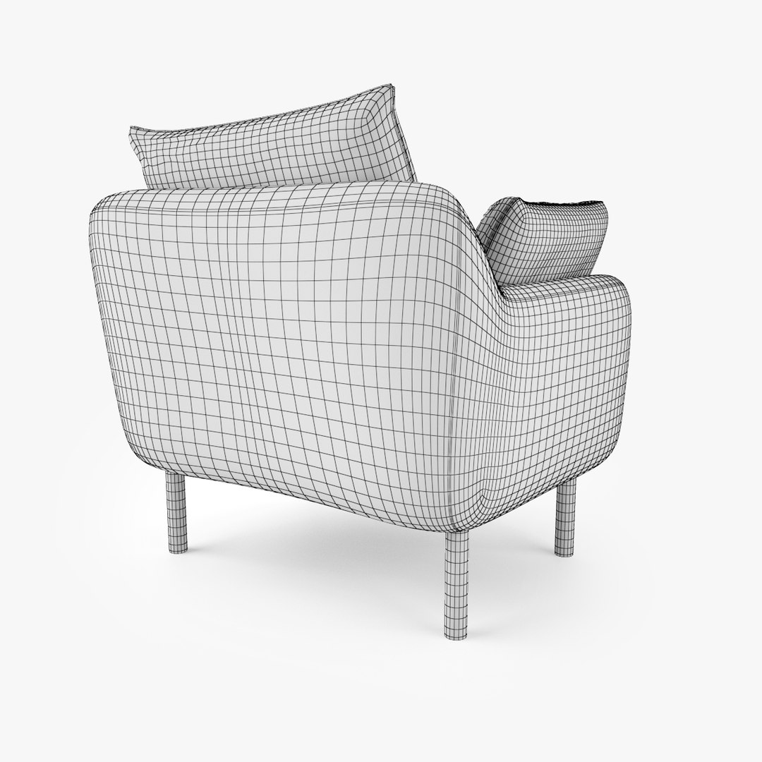 Jardan Andy Sofa Armchair 3D Model TurboSquid 1521899