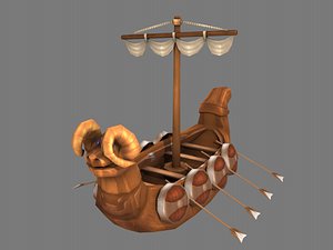 viking ship 3D