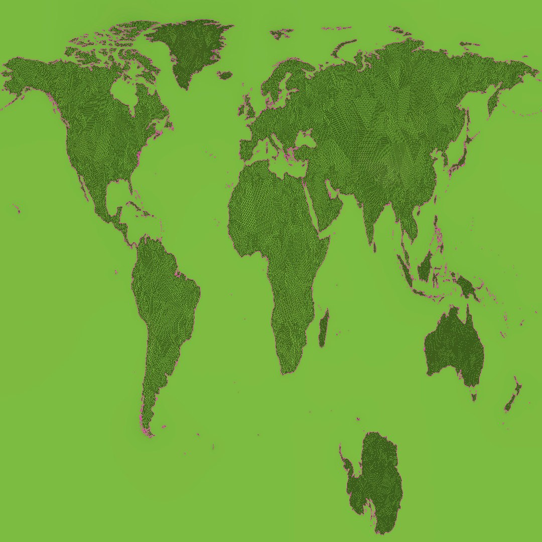 3D Solid Color Topographic Globe Model - TurboSquid 2316789