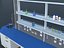 Banco da laboratorio moderno per esperimenti