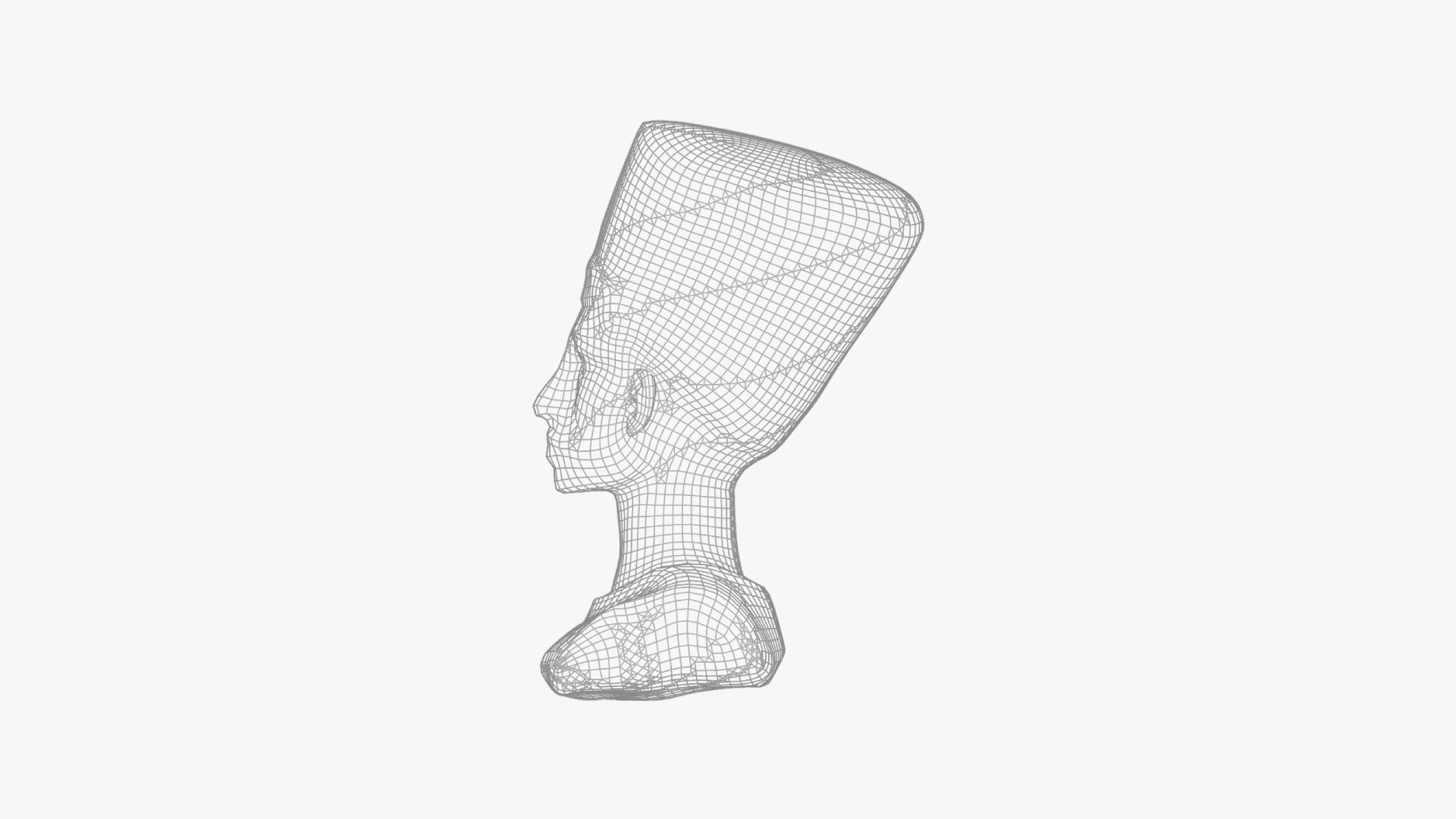 Nefertiti 3D model https://p.turbosquid.com/ts-thumb/p8/5WX4rY/lJ/wire2/jpg/1635512077/1920x1080/fit_q87/b40dd97ffffac81274b9df89a97e4e32ef27a73f/wire2.jpg