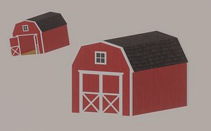 3D model Barn Shed