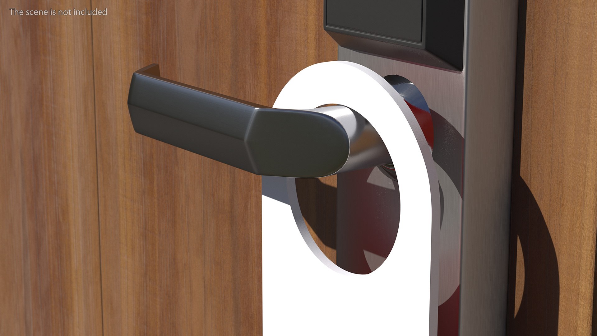 3D Hotel Door Hanger Do Not Disturb White Red model - TurboSquid 1891251