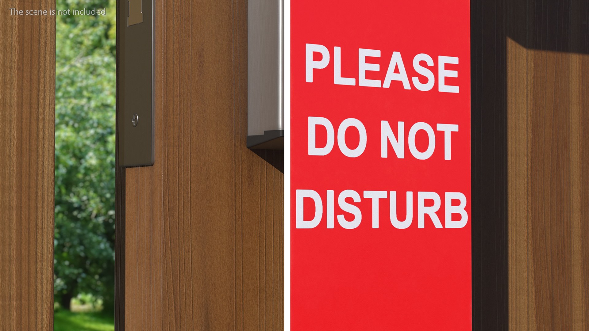 3D Hotel Door Hanger Do Not Disturb White Red model - TurboSquid 1891251