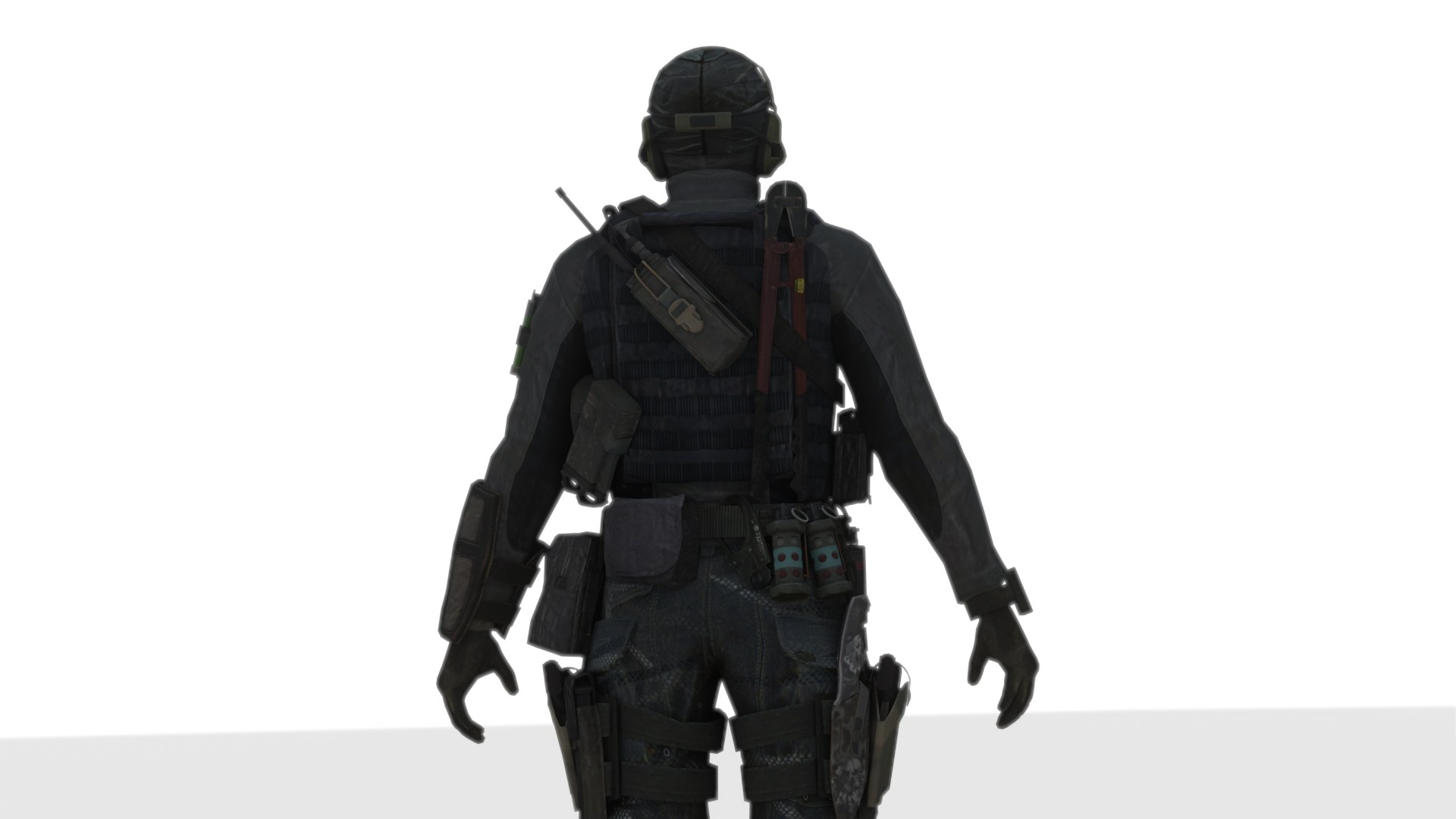 Tactical Spec Ops Soldier 3D Model High-Quality Rigged 3D Model ...