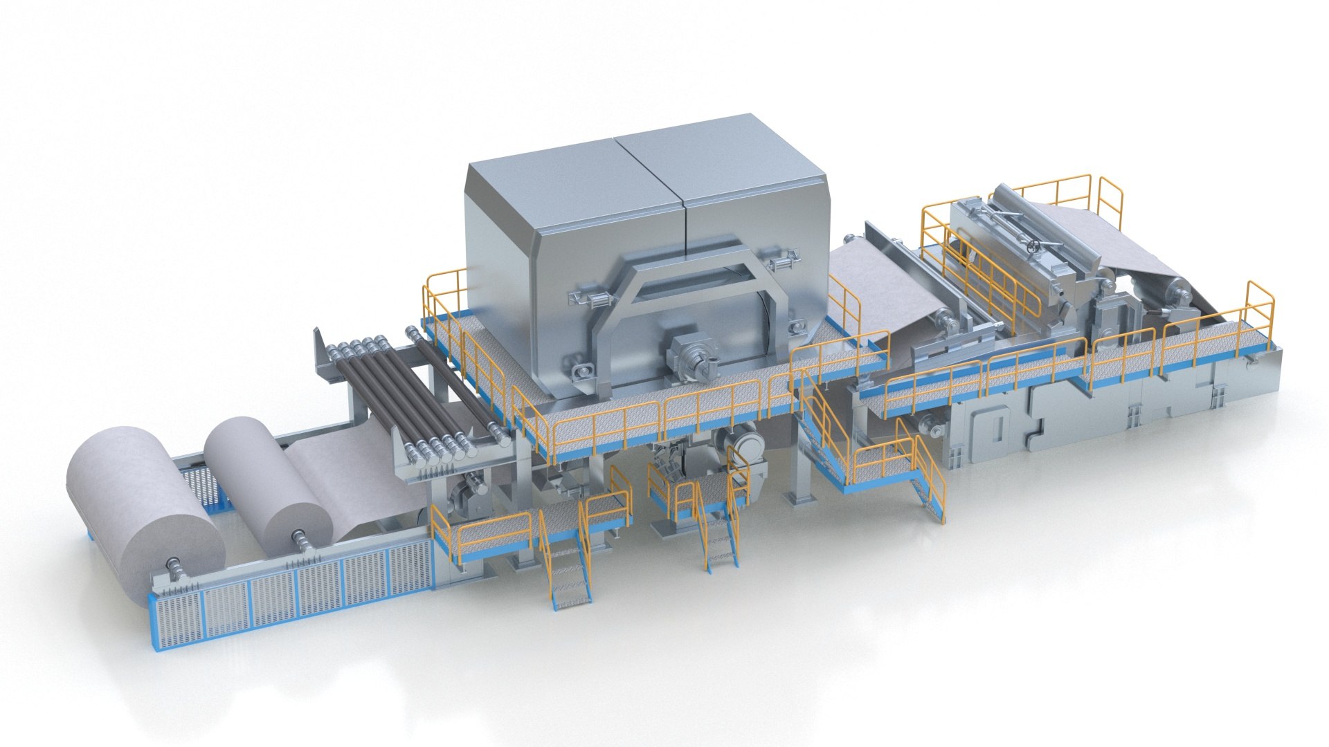 3D Paper Making Machine Model - TurboSquid 2265968
