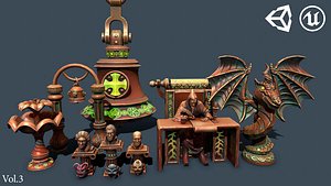 3D asset emissive model