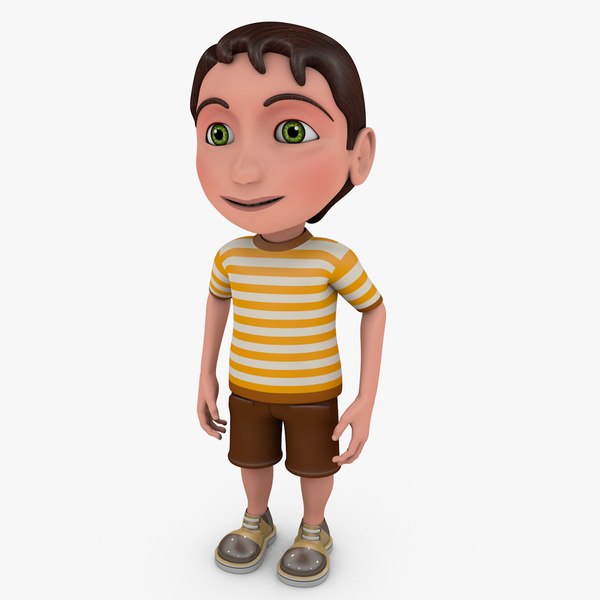 Boy Cartoon Rig 3D 3D model - TurboSquid 2008573
