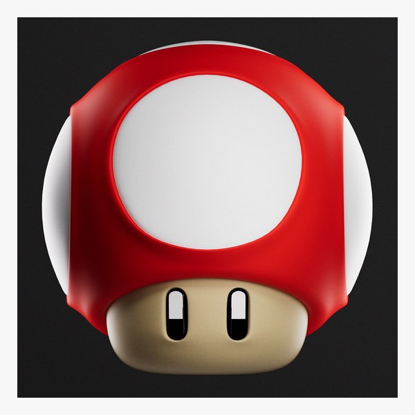 modelo 3d Super Mario Mushroom Powerup TurboSquid 2114271
