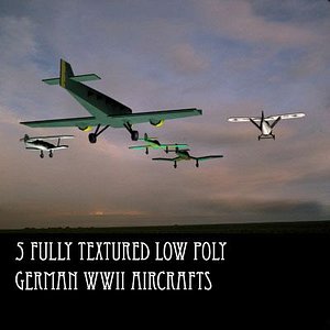 German WWII Aircrafts (5 in set)