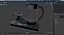Electric Kettle with Teapot Black Color 3D model
